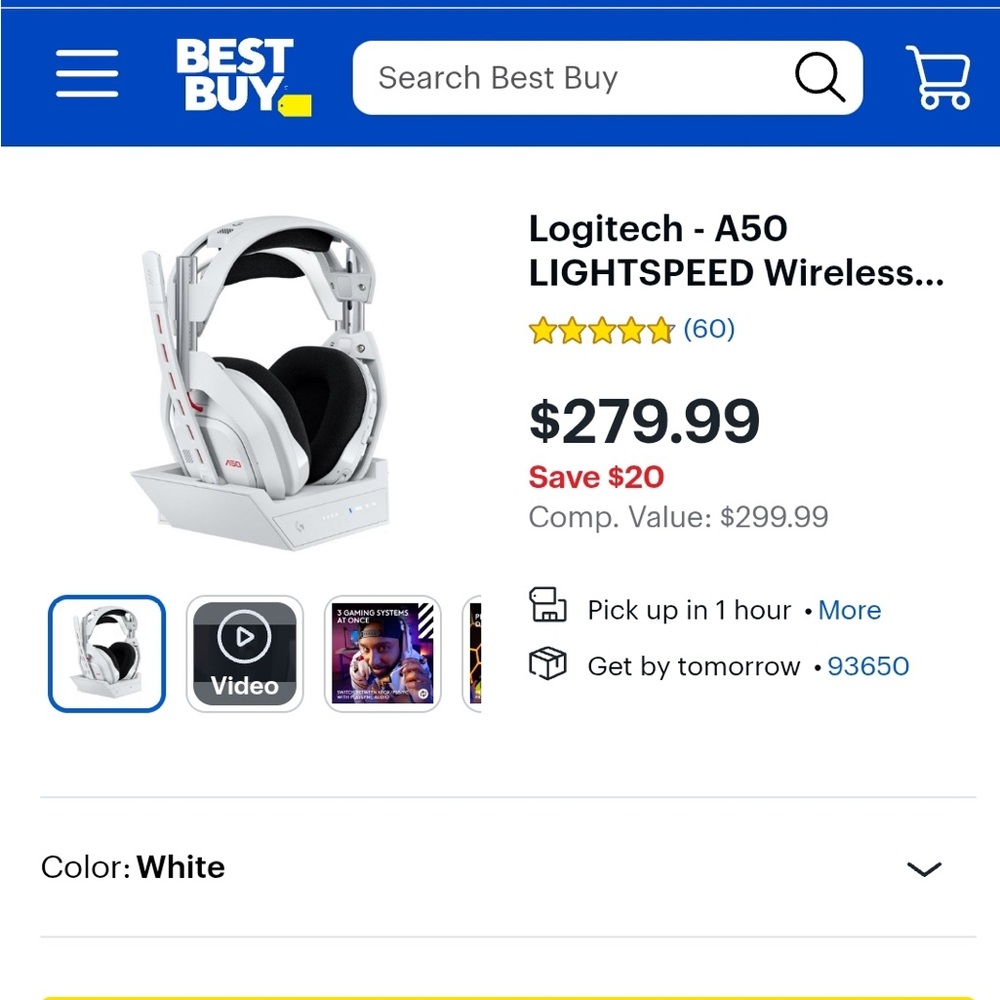 Logitech A50 Lightspeed wireless + Base station Xbox